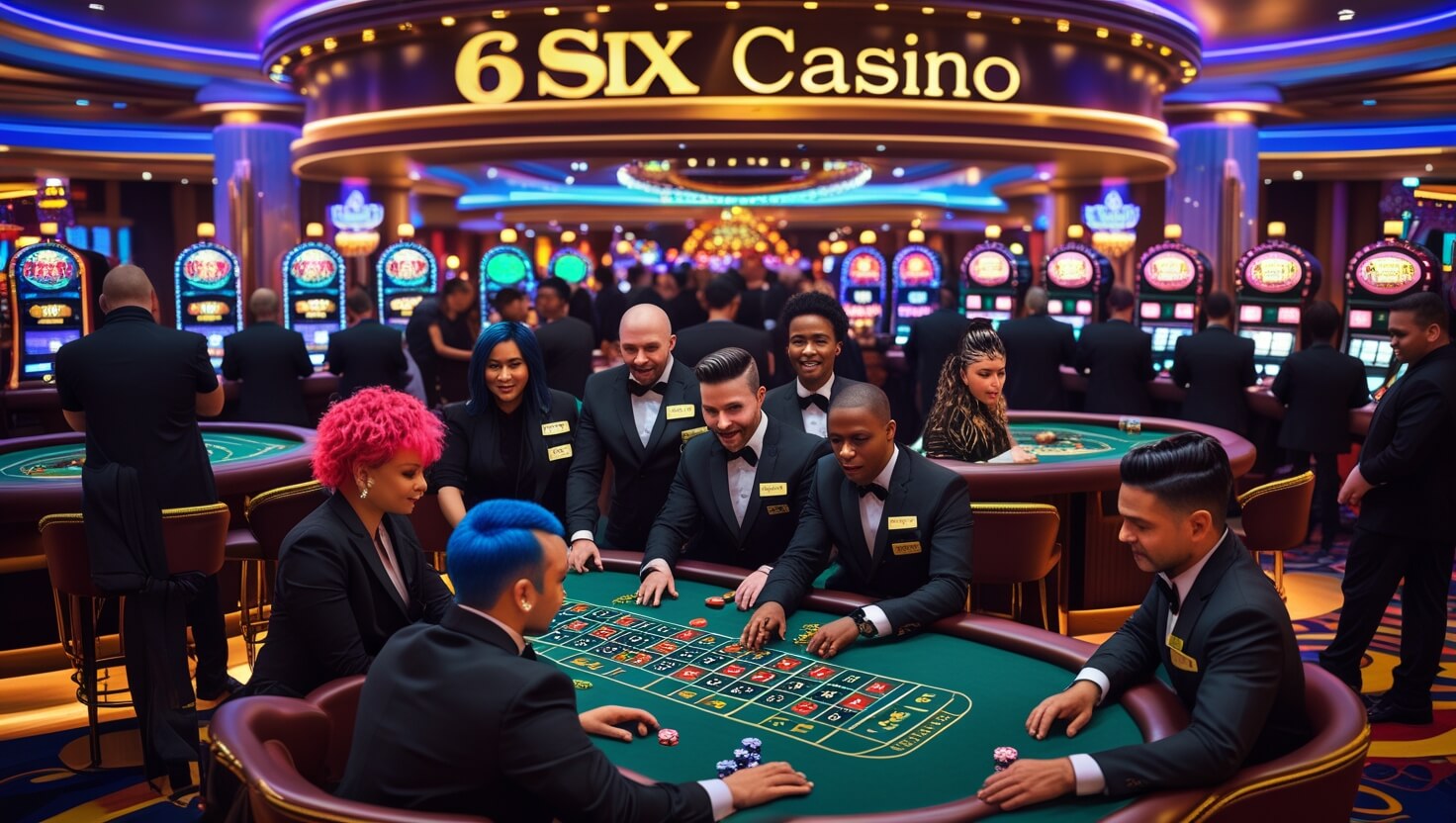 6six welcome section preview with games